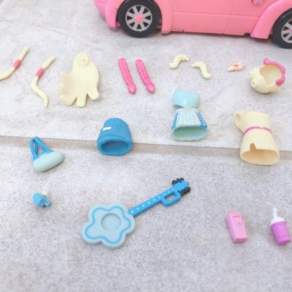 VINTAGE Polly Pocket Pink Limo Accessories and Doll - Picture 10 of 10